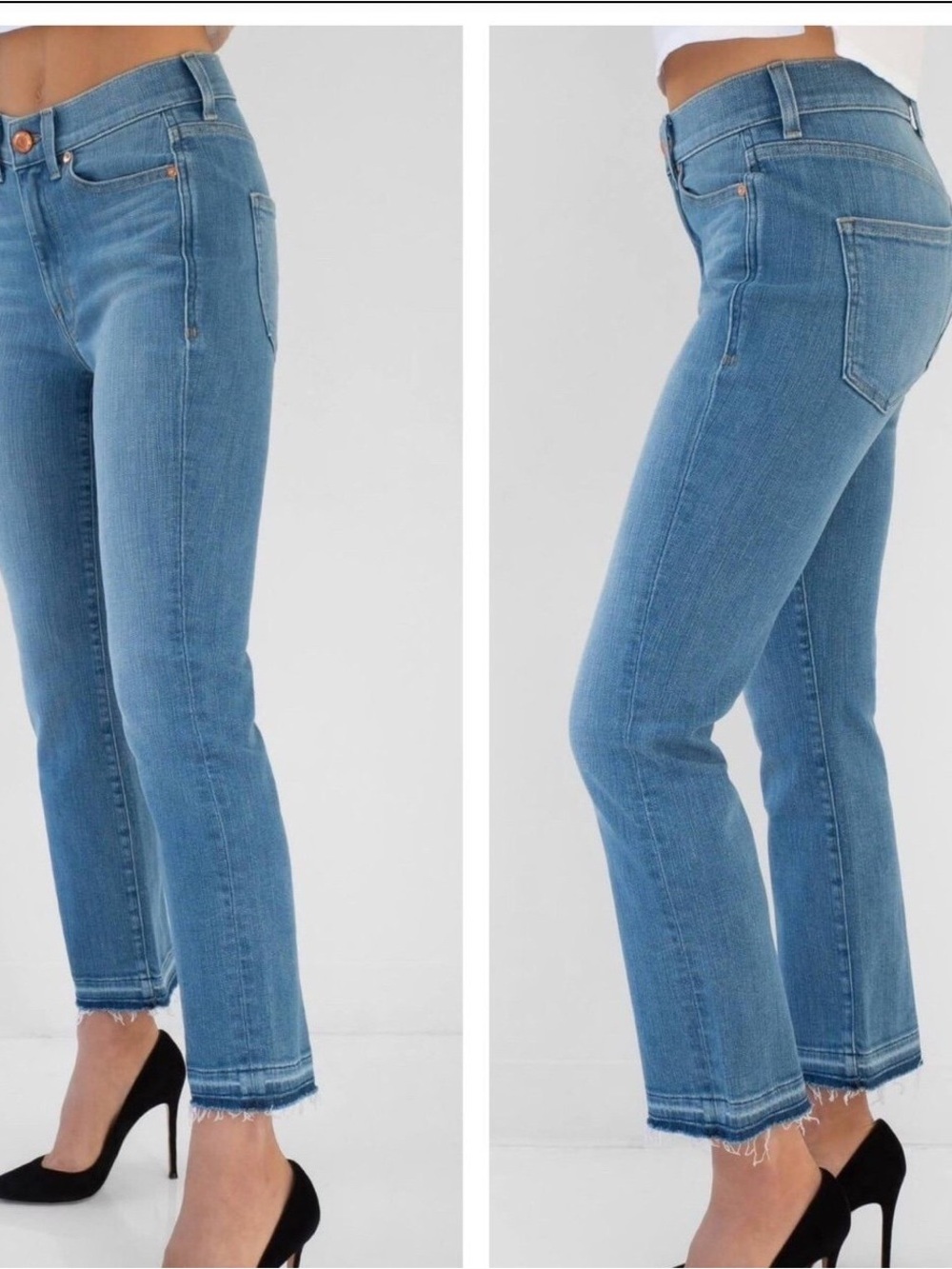 AYR The Rocker women’s straight leg raw hem blue denim jeans pants size 26